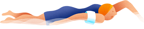 illustration nageuse