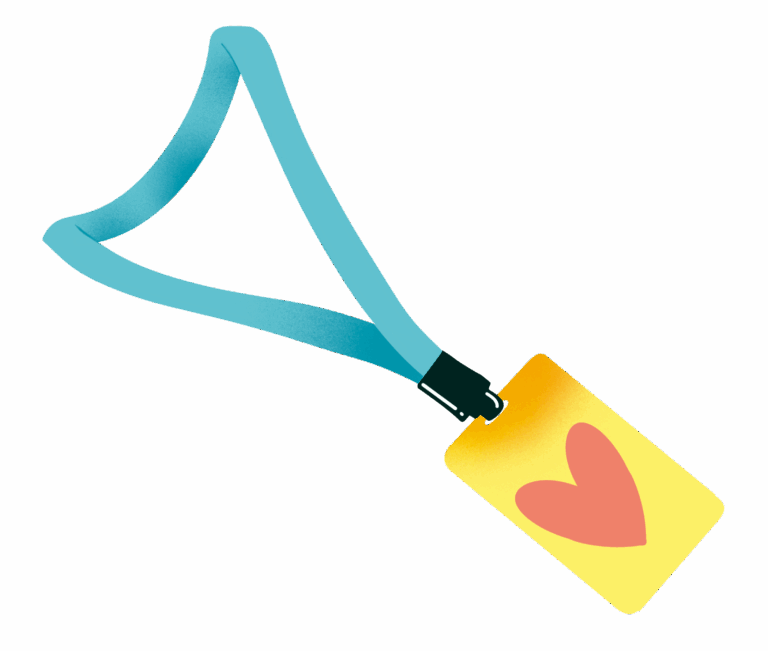badge de secouriste qui symbolise secouriste bénevole en santé mentale 35