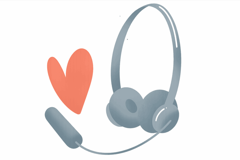 illustration marie stum casque telephonique pour illustrer les lignes d'aide à l'orientation du département 35